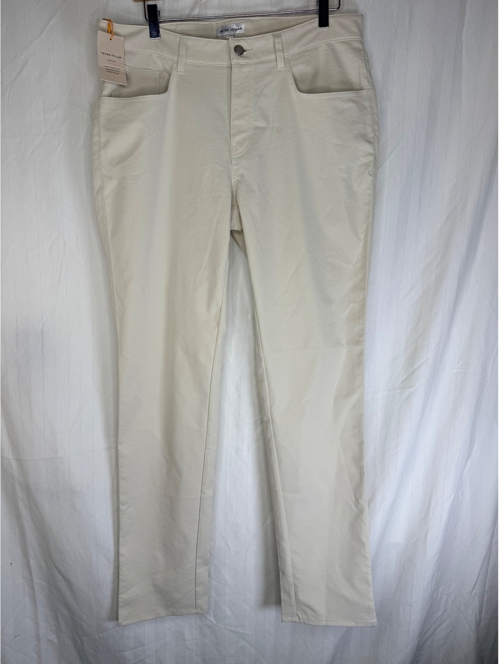 Peter Millar EB66 Performance Five Pocket Pants Stone 34x34 NWT